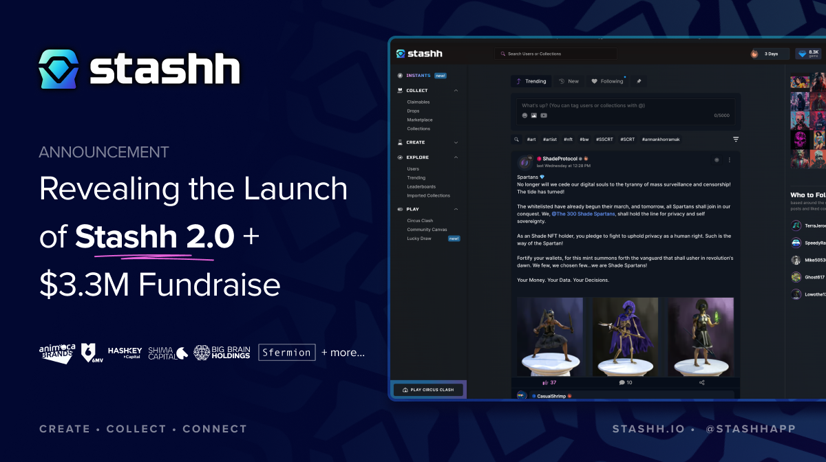 Announcing Stashh 2.0 and Revealing our $3.3M Fundraise!