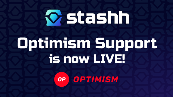 Optimism Support is LIVE on Stashh!