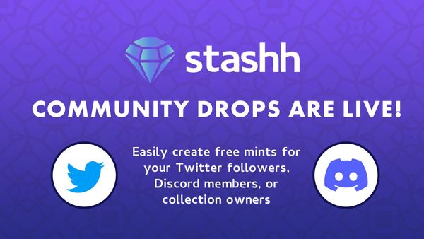 Community Drops are LIVE for Stashh Badges!